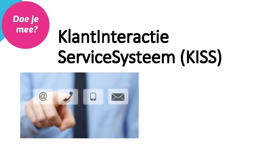 Klant. Interactie Service. Systeem (KISS) 