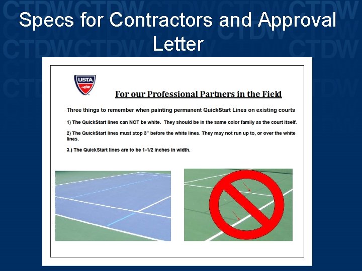 Specs for Contractors and Approval Letter 