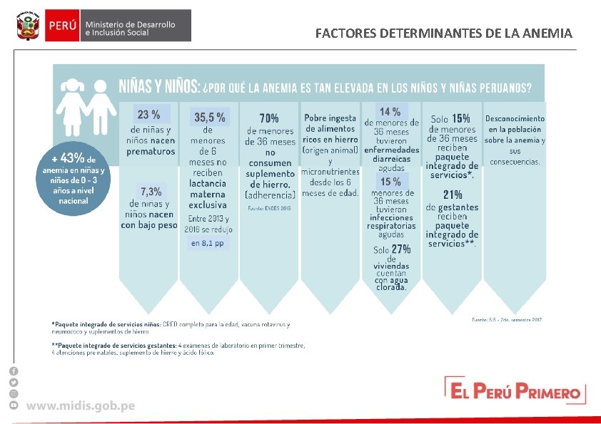 FACTORES DETERMINANTES DE LA ANEMIA 