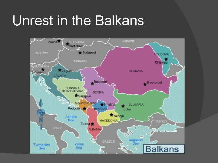 Unrest in the Balkans 