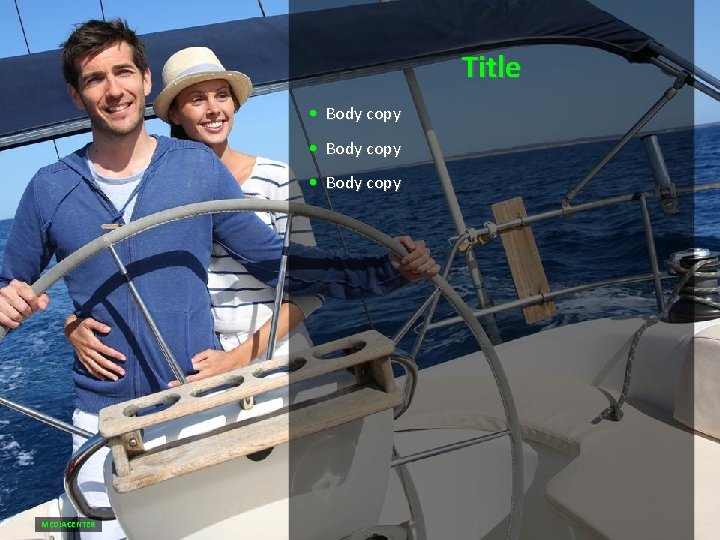 Title • Body copy MEDIACENTER Title • Body copy MEDIACENTER