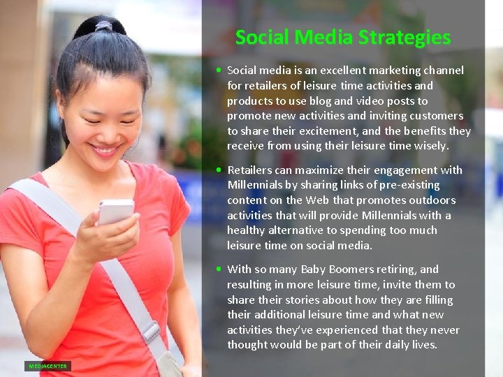 Social Media Strategies • Social media is an excellent marketing channel for retailers of Social Media Strategies • Social media is an excellent marketing channel for retailers of