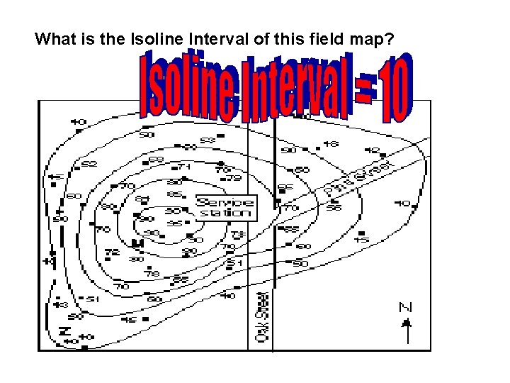 What is the Isoline Interval of this field map? 