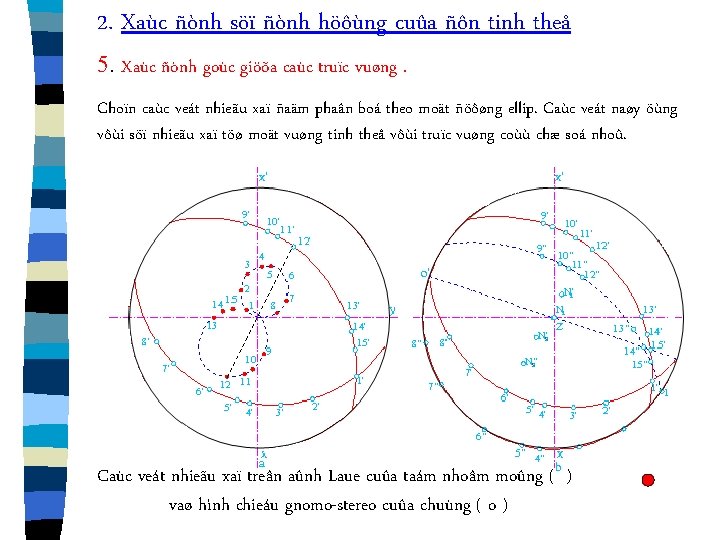 2. Xaùc ñònh söï ñònh höôùng cuûa ñôn tinh theå 5. Xaùc ñònh goùc