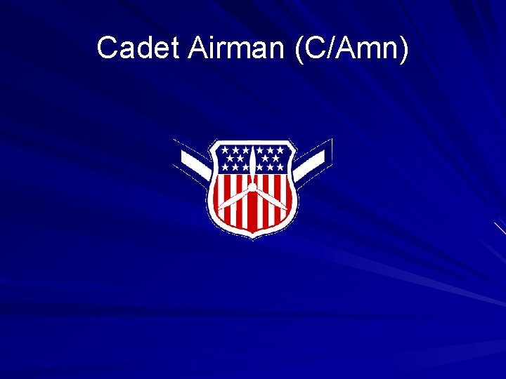 Cadet Airman (C/Amn) 