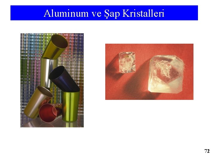 Aluminum ve Şap Kristalleri 72 