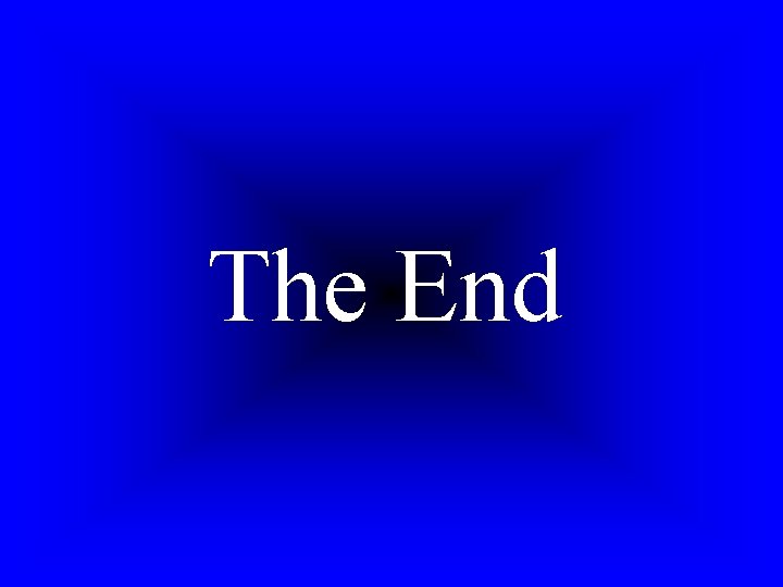 The End 