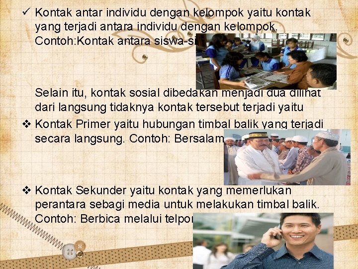 Contoh kontak primer