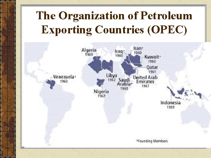 The Organization of Petroleum Exporting Countries (OPEC) 