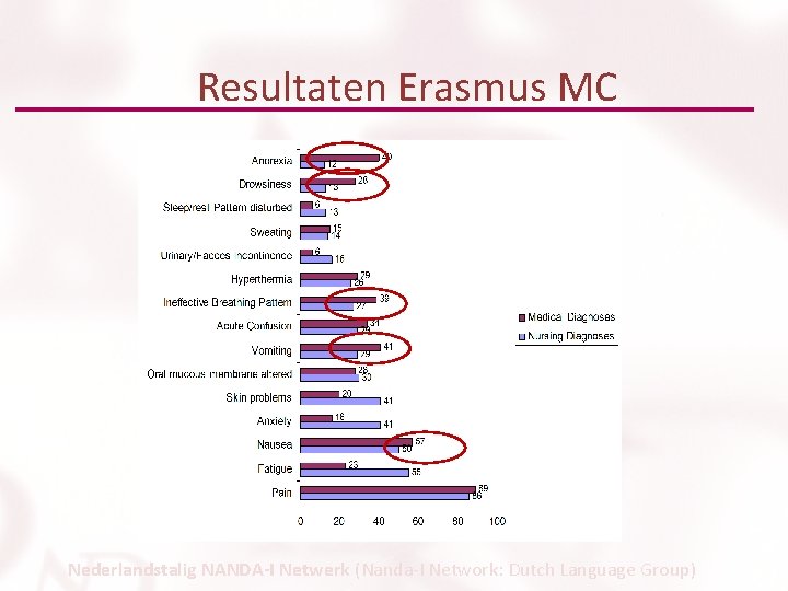 Resultaten Erasmus MC Nederlandstalig NANDA-I Netwerk (Nanda-I Network: Dutch Language Group) 