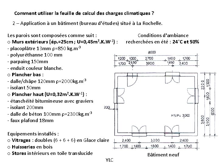 Comment utiliser la feuille de calcul des charges climatiques ? 2 – Application à
