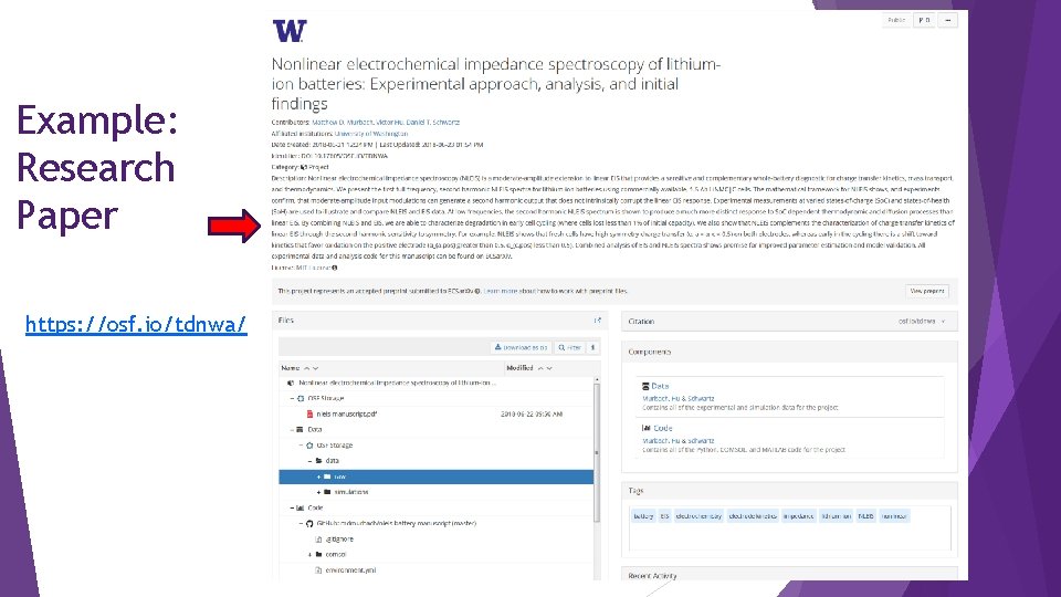 Example: Research Paper https: //osf. io/tdnwa/ 
