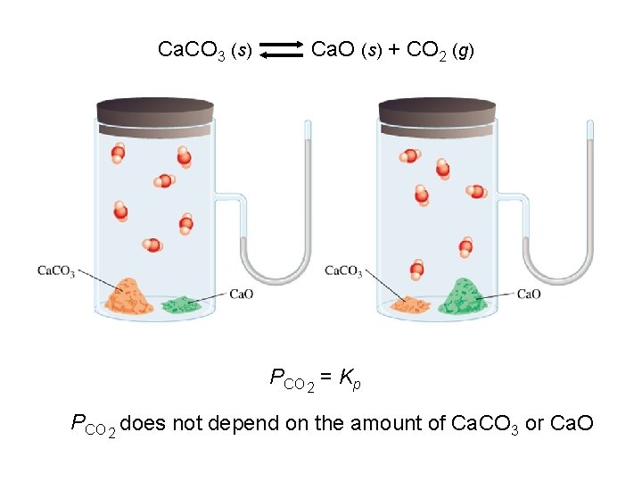 Ca. CO 3 (s) Ca. O (s) + CO 2 (g) PCO 2 =