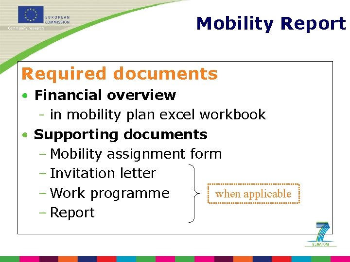 The Mobility Report Mobility Info Day Brussels 19