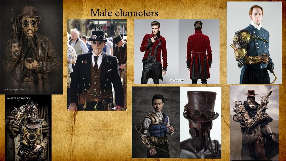 Male characters 