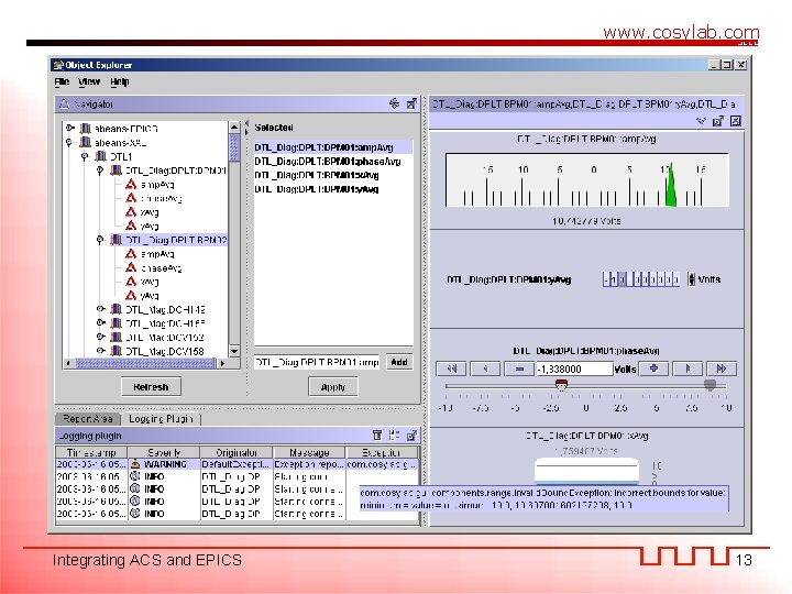 www. cosylab. com Integrating ACS and EPICS 13 