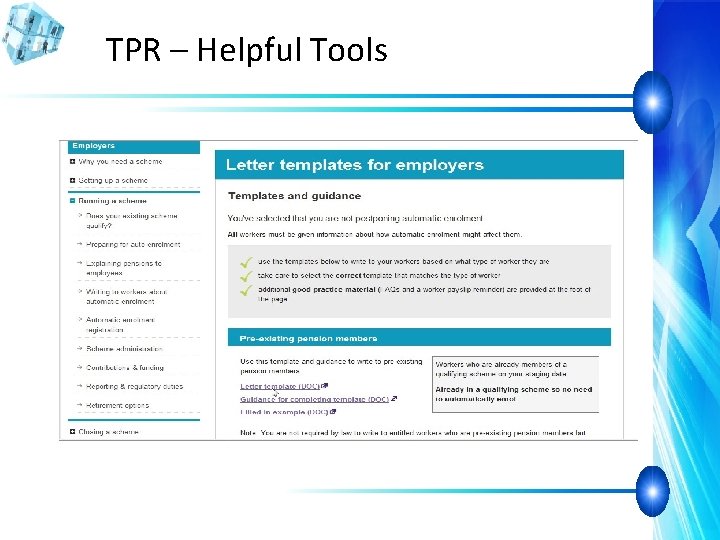 TPR – Helpful Tools 