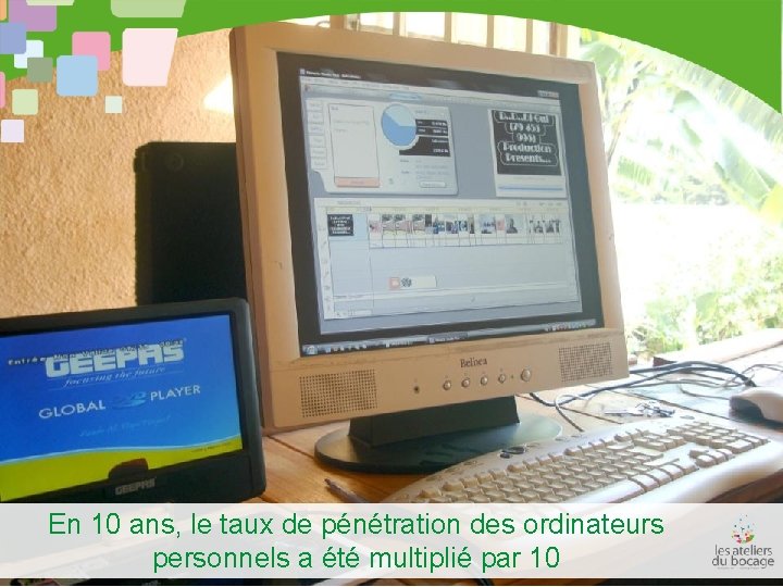 En 10 ans, le taux de pénétration des ordinateurs personnels a été multiplié par