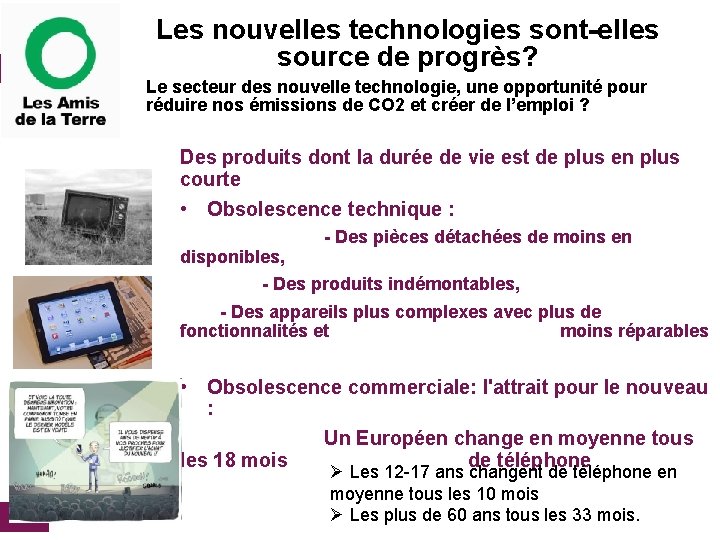 Les nouvelles technologies sont-elles source de progrès? Le secteur des nouvelle technologie, une opportunité