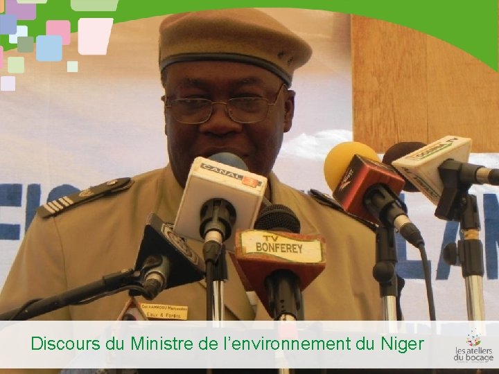 Discours du Ministre de l’environnement du Niger 