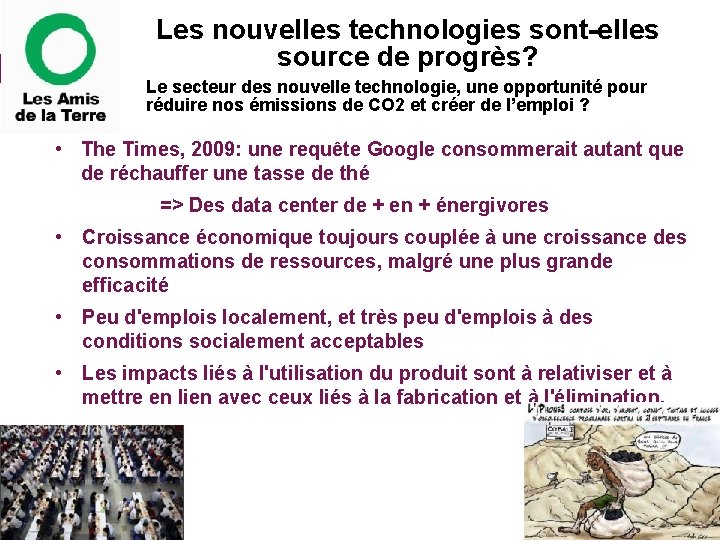 Les nouvelles technologies sont-elles source de progrès? Le secteur des nouvelle technologie, une opportunité