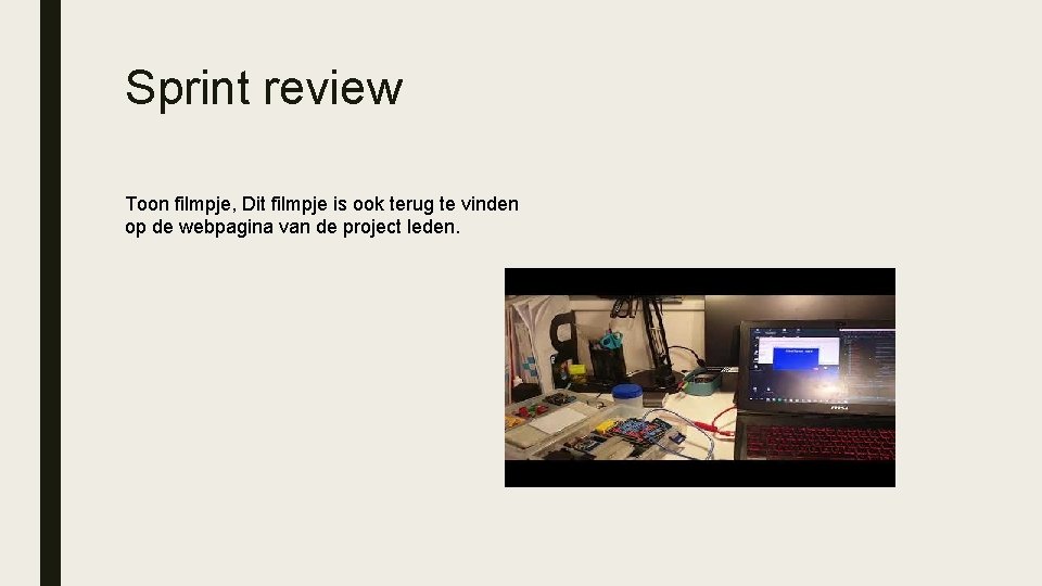 Sprint review Toon filmpje, Dit filmpje is ook terug te vinden op de webpagina