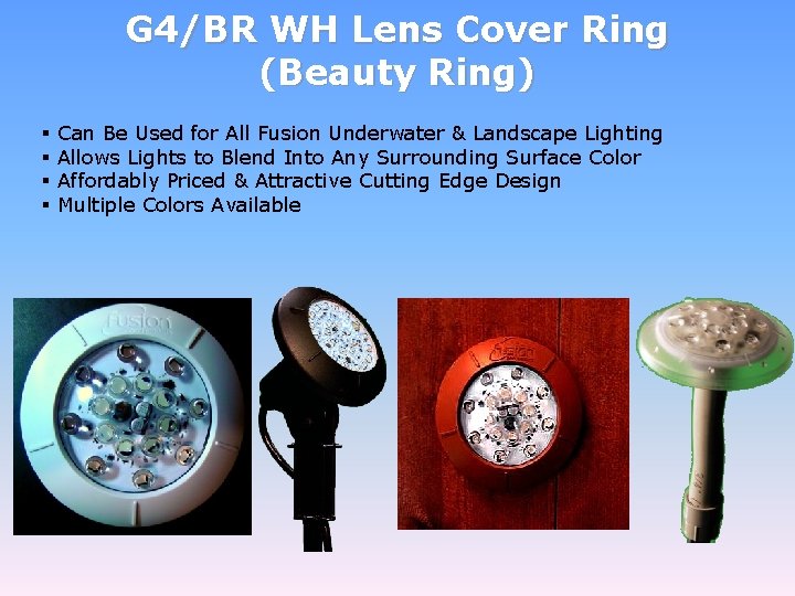 G 4/BR WH Lens Cover Ring (Beauty Ring) § § Can Be Used for