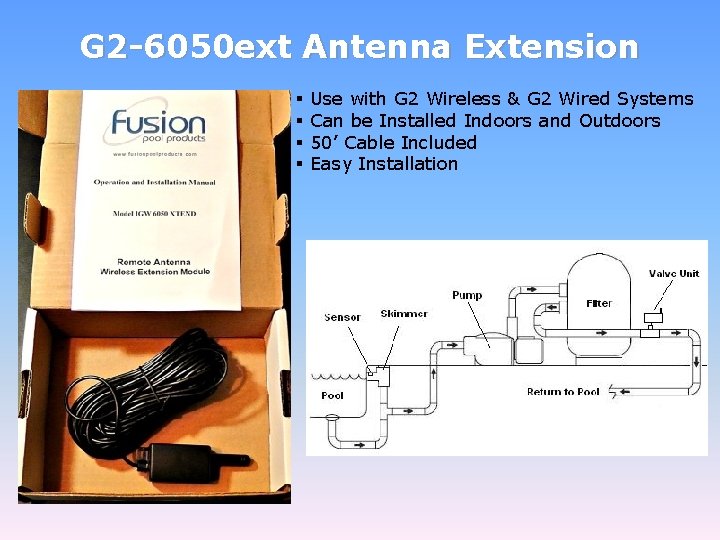 G 2 -6050 ext Antenna Extension § § Use with G 2 Wireless &