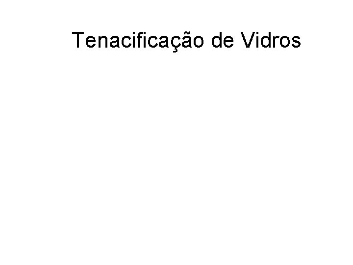 Tenacificação de Vidros 