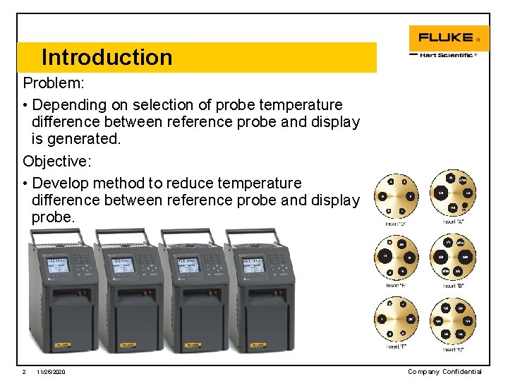 Introduction Problem: • Depending on selection of probe temperature difference between reference probe and