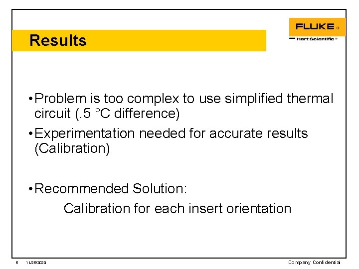 Results • Problem is too complex to use simplified thermal circuit (. 5 °C