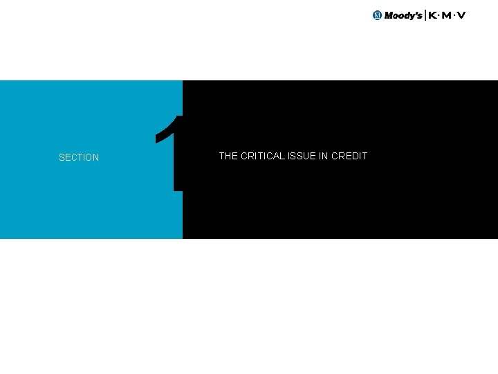 3 Measuring & Managing Credit Risk: Understanding the EDF™ Credit Measure for Public Firms