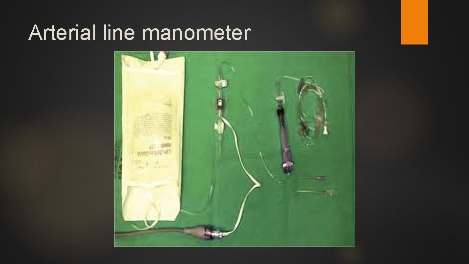 Arterial line manometer 