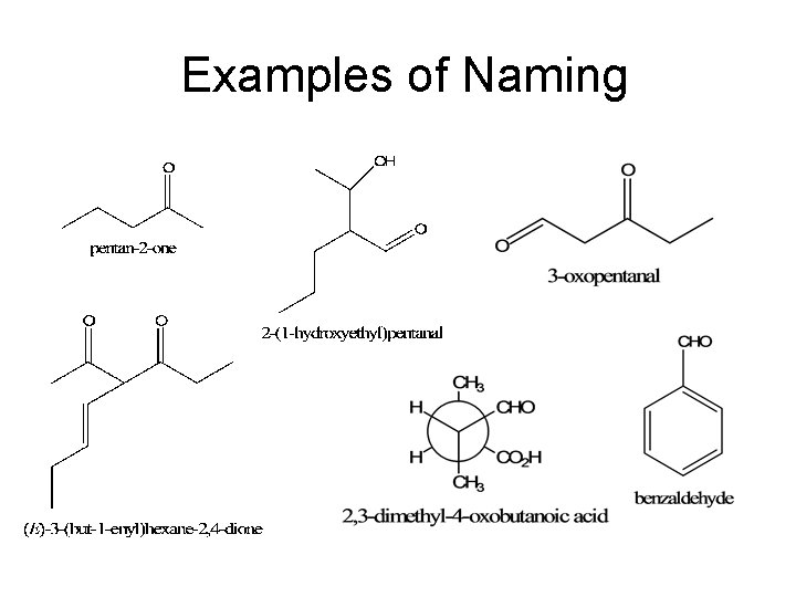 Examples of Naming 