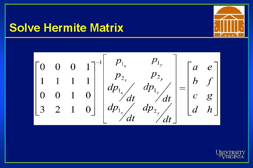 Solve Hermite Matrix 