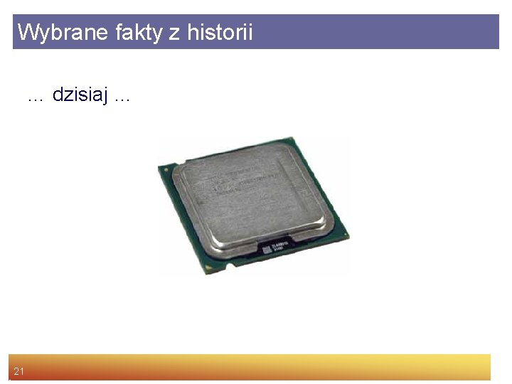 Wybrane fakty z historii … dzisiaj … 21 