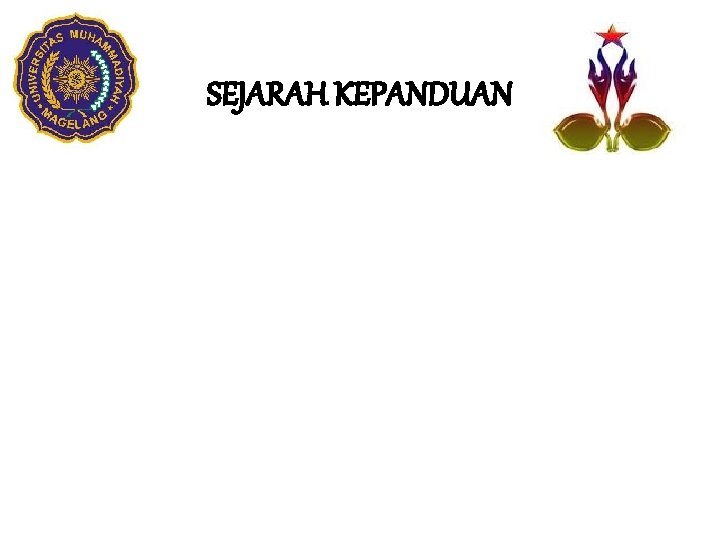 SEJARAH KEPANDUAN 