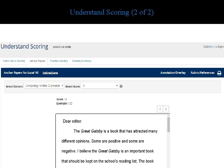 Understand Scoring (2 of 2) 27 