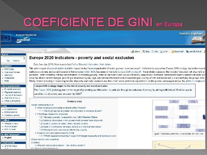 COEFICIENTE DE GINI en Europa 