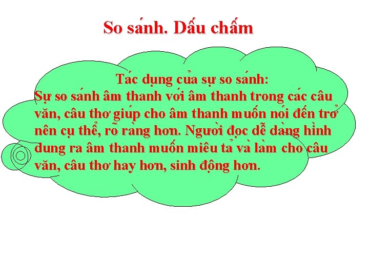 So sa nh. Dâ u châ m Ta c du ng cu a sư