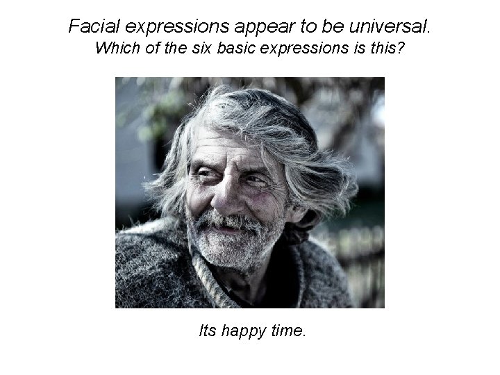 Facial expressions appear to be universal. Which of the six basic expressions is this?