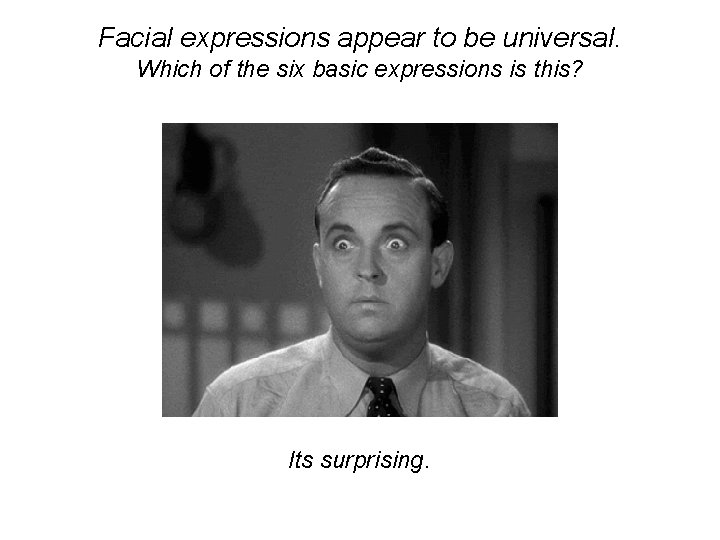 Facial expressions appear to be universal. Which of the six basic expressions is this?