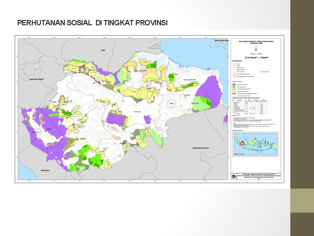 PERHUTANAN SOSIAL DI TINGKAT PROVINSI 