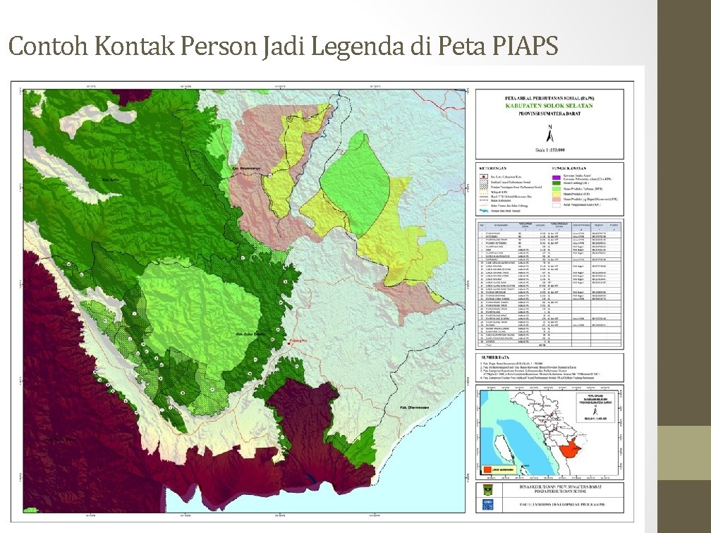 Contoh Kontak Person Jadi Legenda di Peta PIAPS 