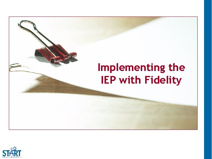 Implementing the IEP with Fidelity 