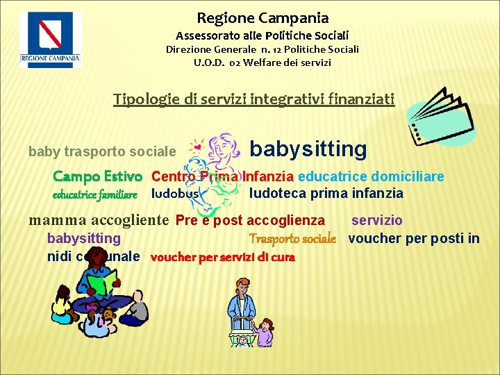 Regione Campania Assessorato alle Politiche Sociali Direzione Generale n. 12 Politiche Sociali U. O.