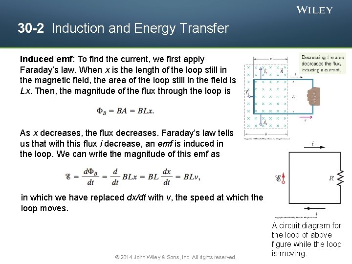 30 -2 Induction and Energy Transfer Induced emf: To find the current, we first
