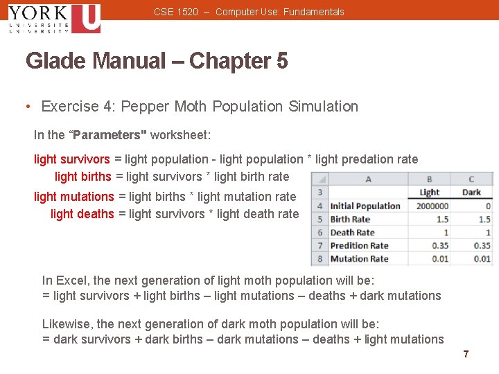 CSE 1520 -- Computer Use: Fundamentals Glade Manual – Chapter 5 • Exercise 4: CSE 1520 -- Computer Use: Fundamentals Glade Manual – Chapter 5 • Exercise 4: