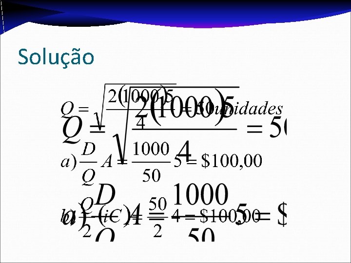 Solução Solução