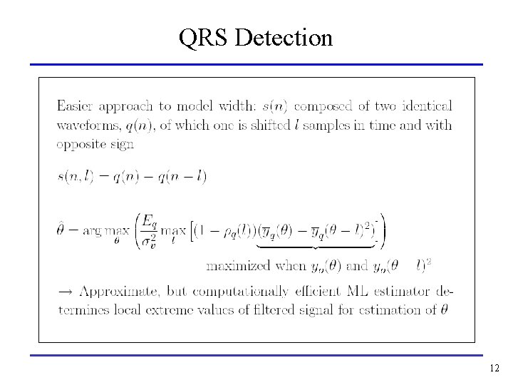 QRS Detection 12 